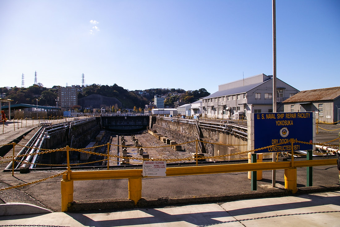 横須賀海軍施設 1号ドック 光景写真