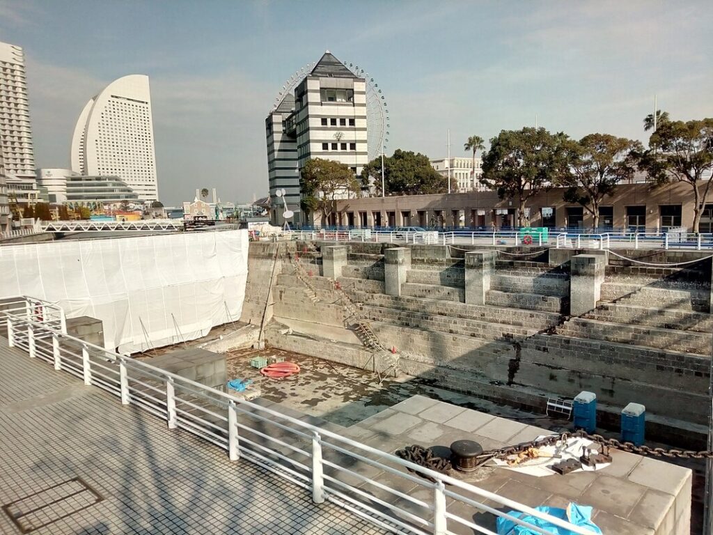 横浜船渠 1号ドック 光景写真