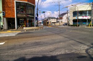 井原のカーブ 光景写真
