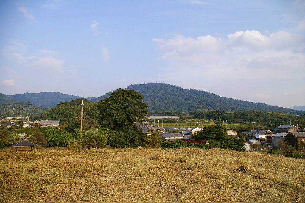 ホケノ山古墳から見た三輪山