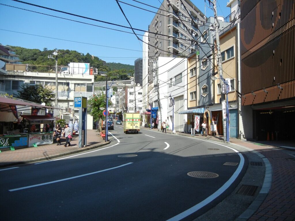 豆相人車鉄道 熱海駅舎跡付近 光景写真